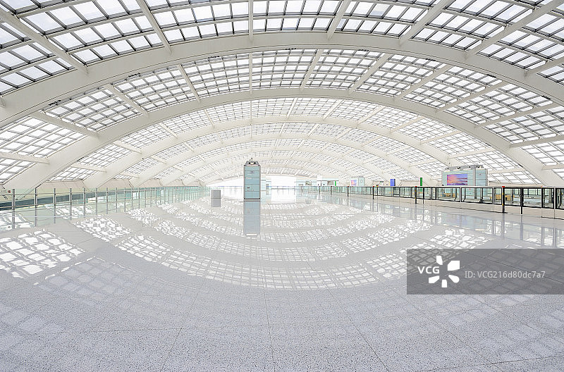 北京首都国际机场地铁候车大厅图片素材