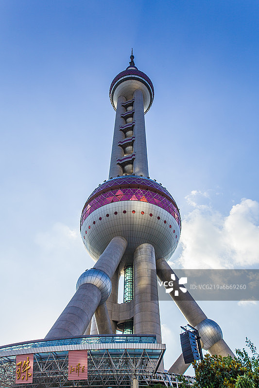 上海城市风光地标建筑东方明珠图片素材