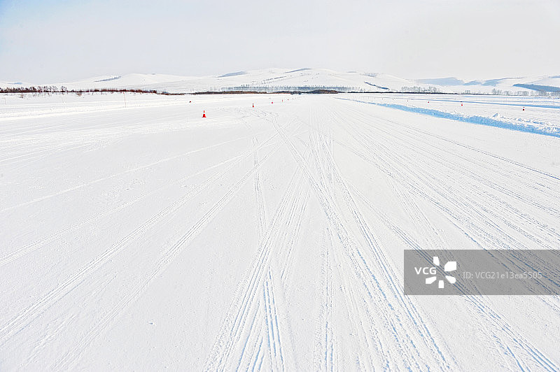 美丽的海拉尔冰雪赛道图片素材
