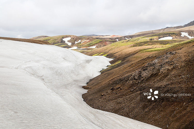 冰岛冰川边缘图片素材