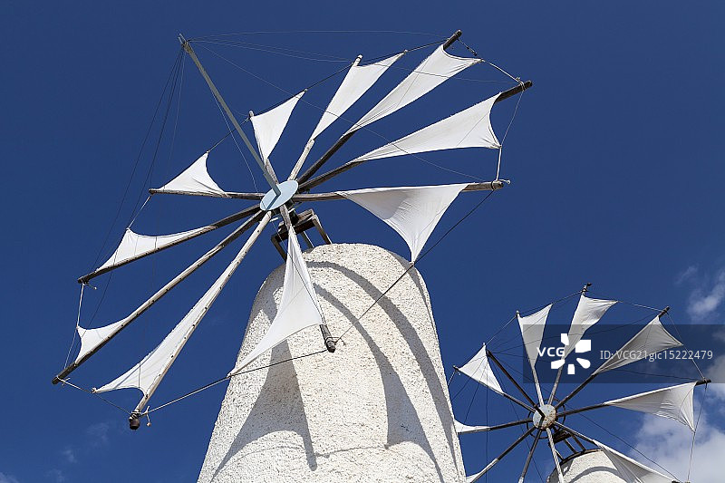 克利特岛的风车图片素材