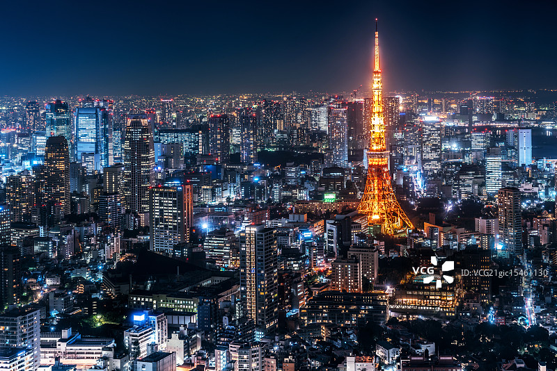 东京夜景图片素材