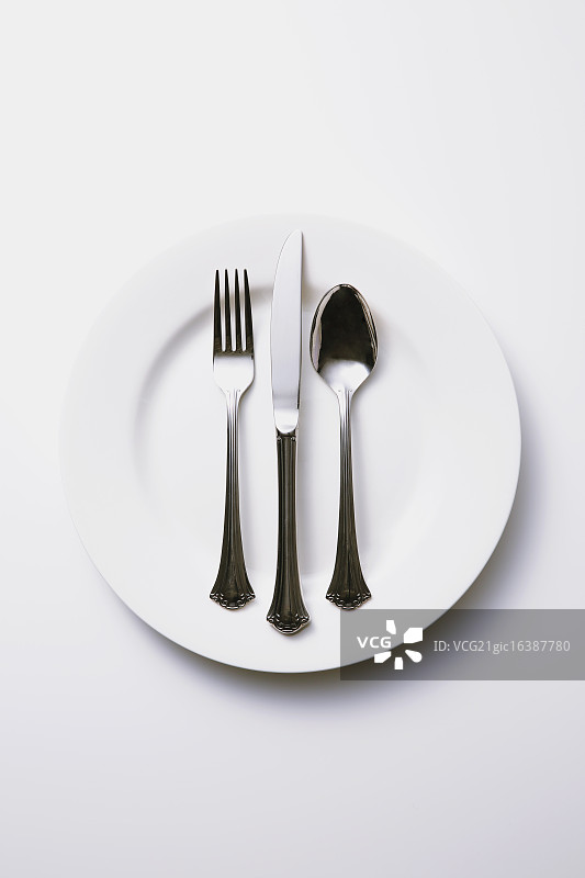 清空盘子和餐具图片素材