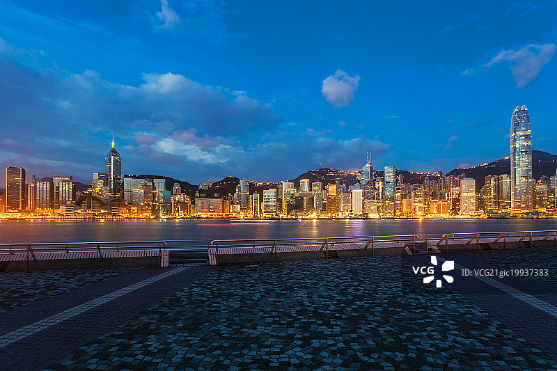 香港城市建筑夜景图片素材