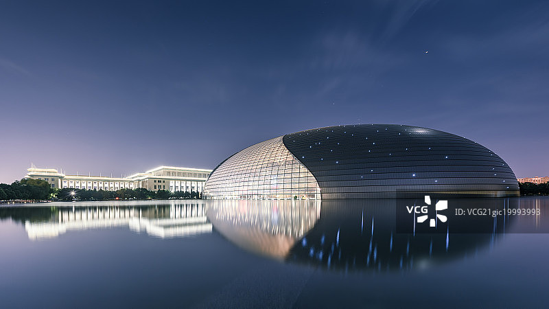 北京国家大剧院外景图片素材