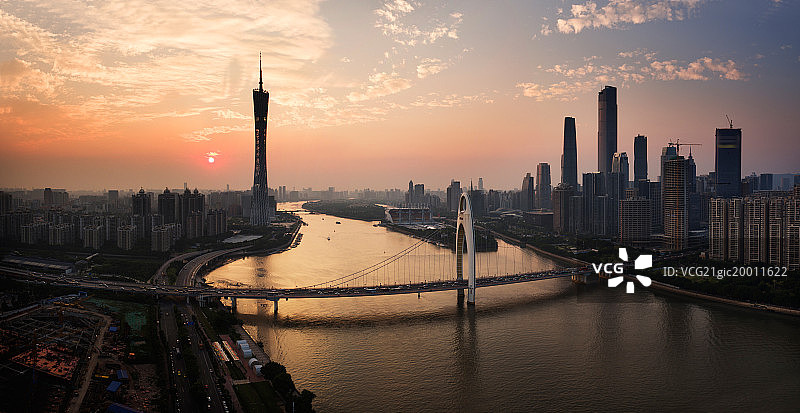 广东省广州城市建筑风光图片素材