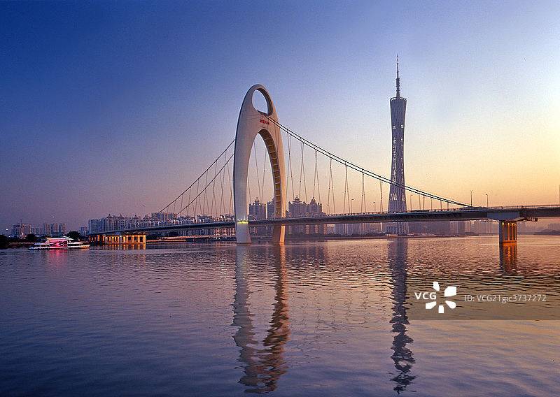 广东省广州猎德大桥图片素材