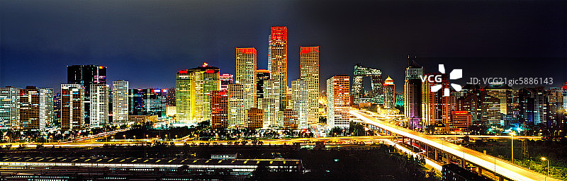 北京城市建筑夜景图片素材