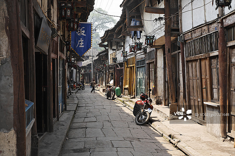 中国重庆的小巷图片素材