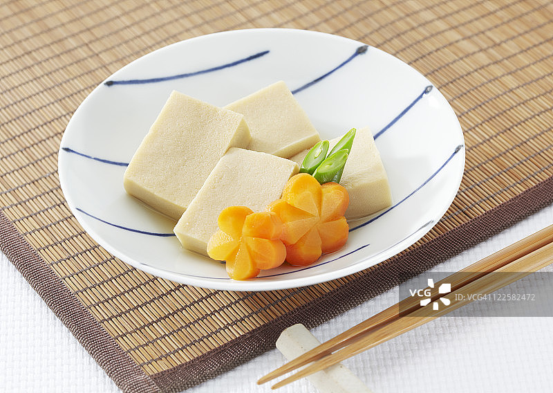 Koya dofu，冻干豆腐图片素材