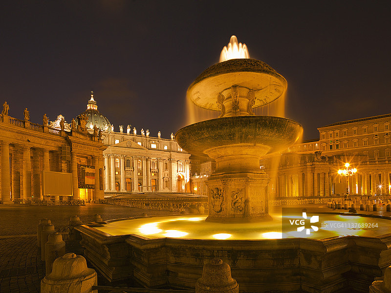 圣彼得广场，梵蒂冈，罗马，意大利图片素材