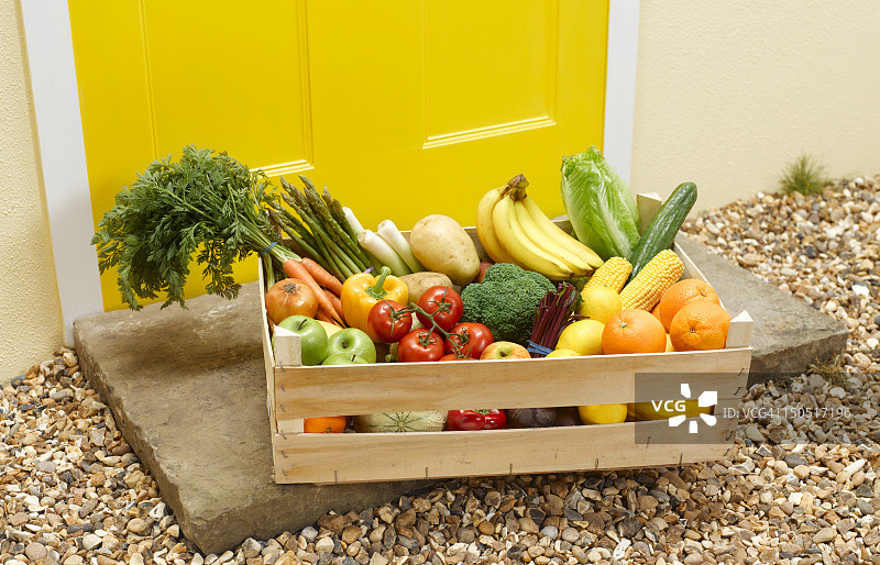 水果和蔬菜送货上门图片素材