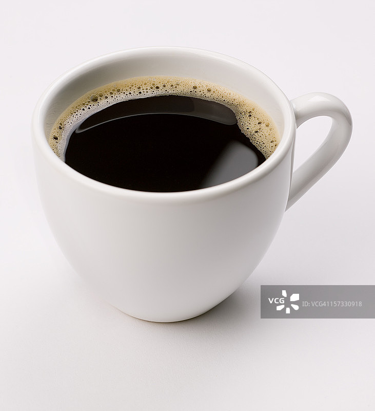 加白咖啡的浓缩咖啡图片素材