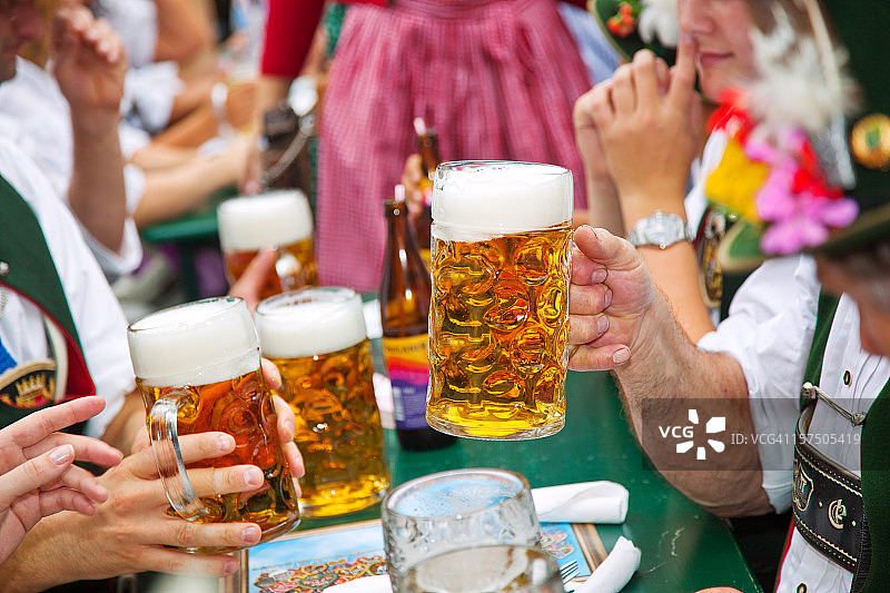 慕尼黑啤酒节的啤酒图片素材