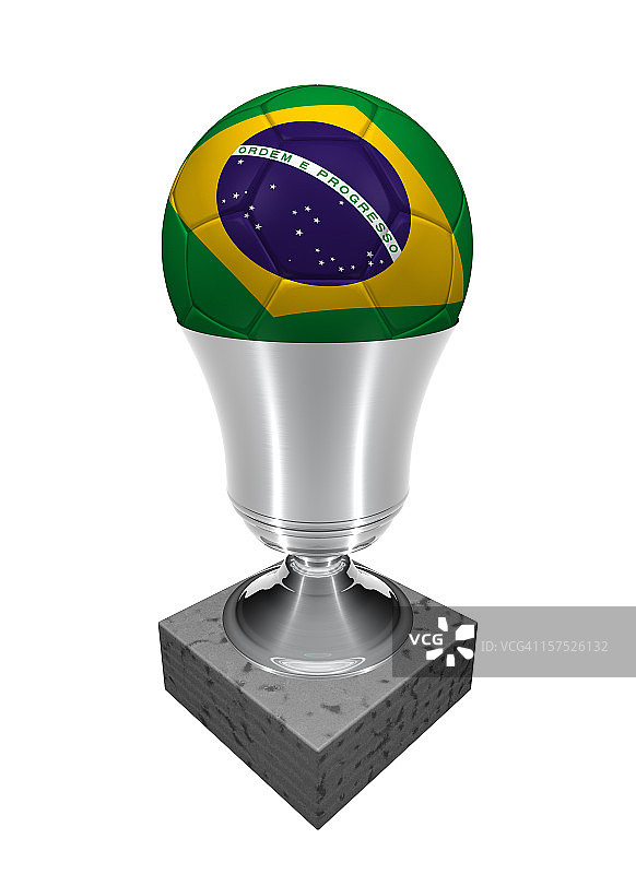 巴西足球奖杯图片素材