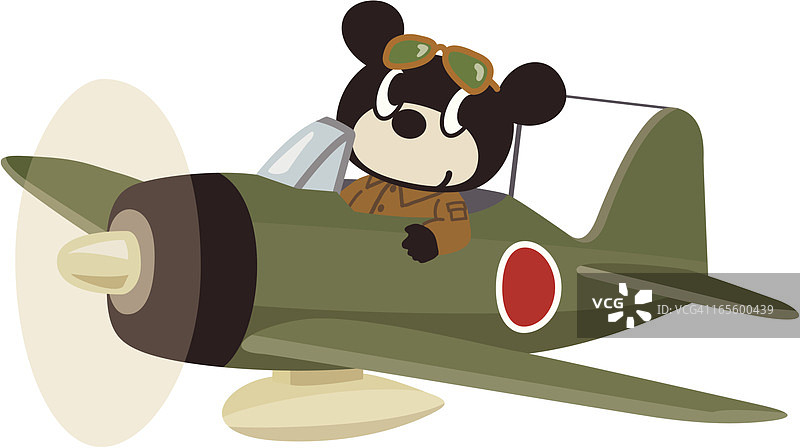 日本熊的战斗机图片素材