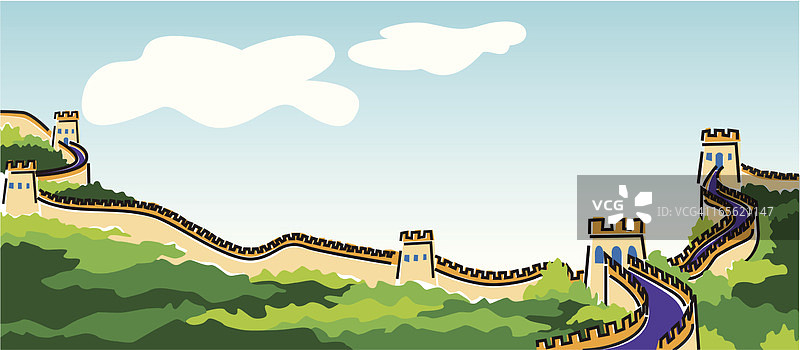 中国的长城图片素材
