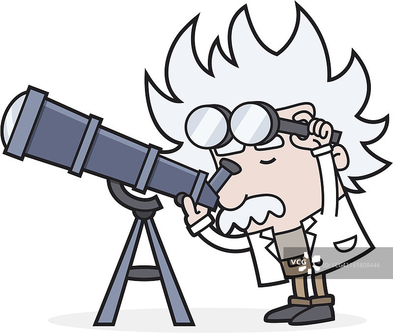 天文学——用望远镜观察太空图片素材