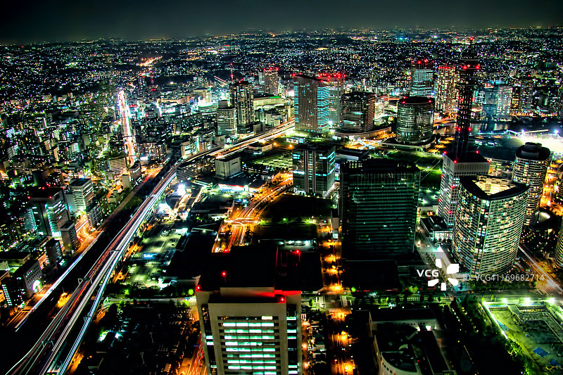 横滨夜景图片素材
