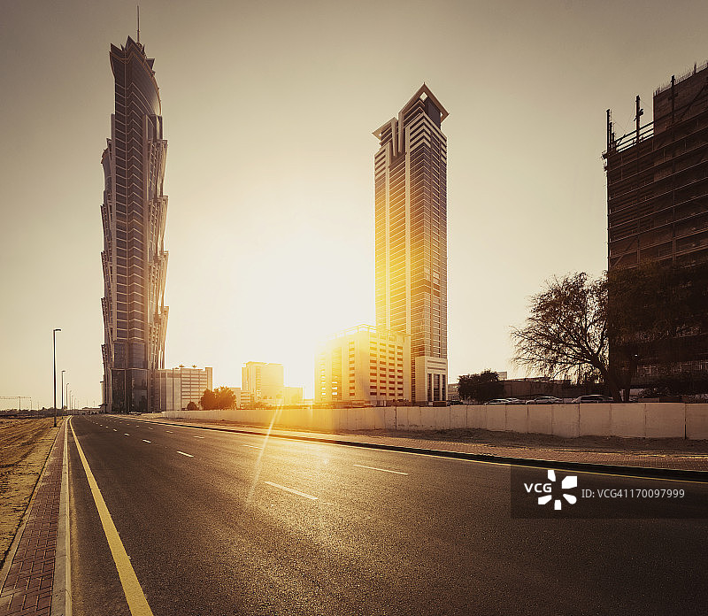 迪拜的摩天大楼图片素材
