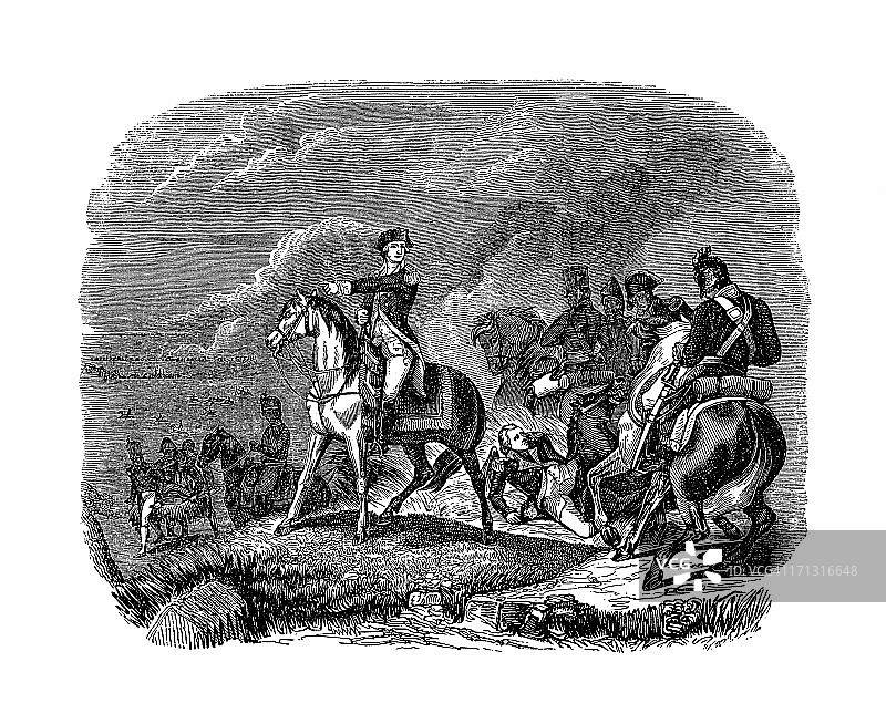普林斯顿战役-美国革命战争|历史插图图片素材