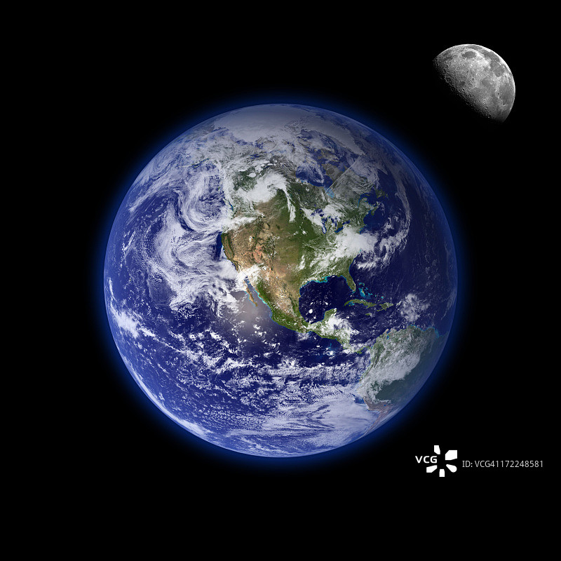地球和月球图片素材