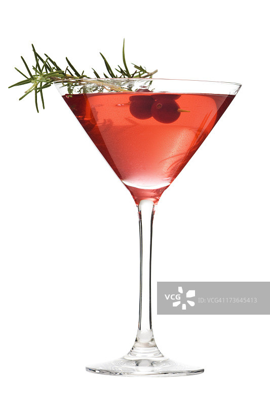 马提尼杯的世界鸡尾酒，红色酒精饮料的白图片素材
