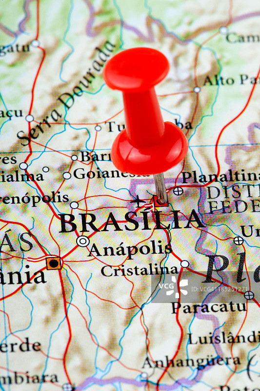 巴西利亚地图-南美图片素材