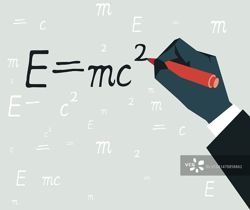 E = mc2-插图图片素材