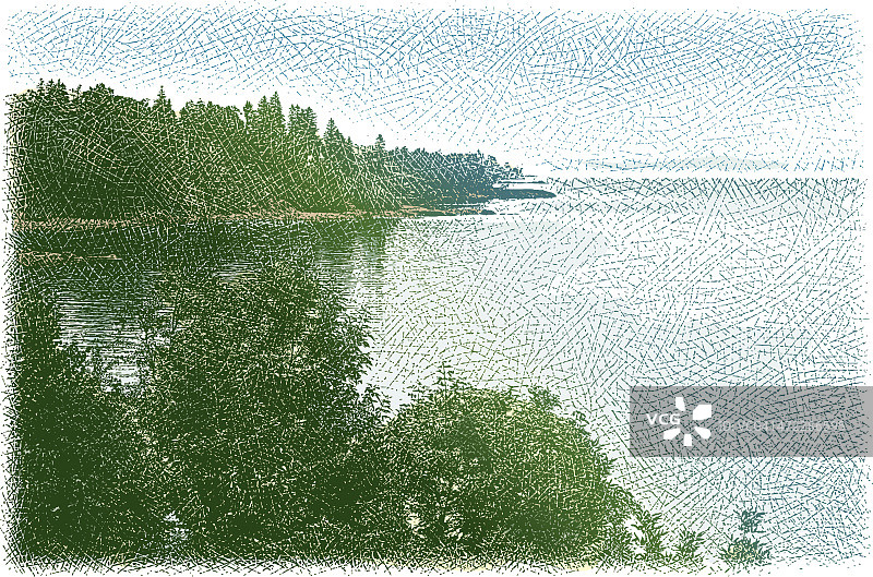 苏必利尔湖海岸线荒野图片素材
