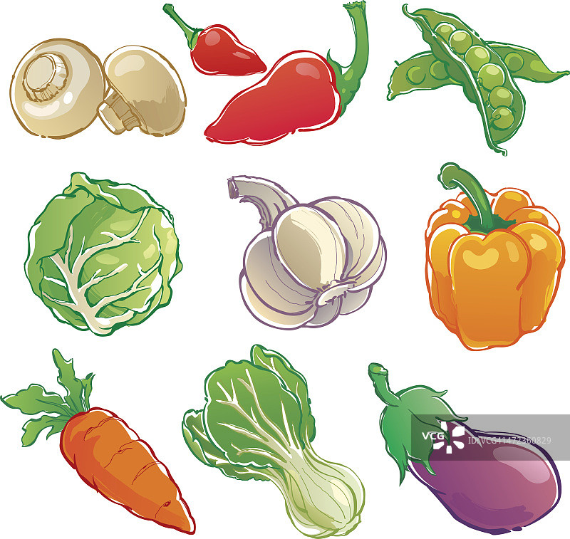 蔬菜图标图片素材