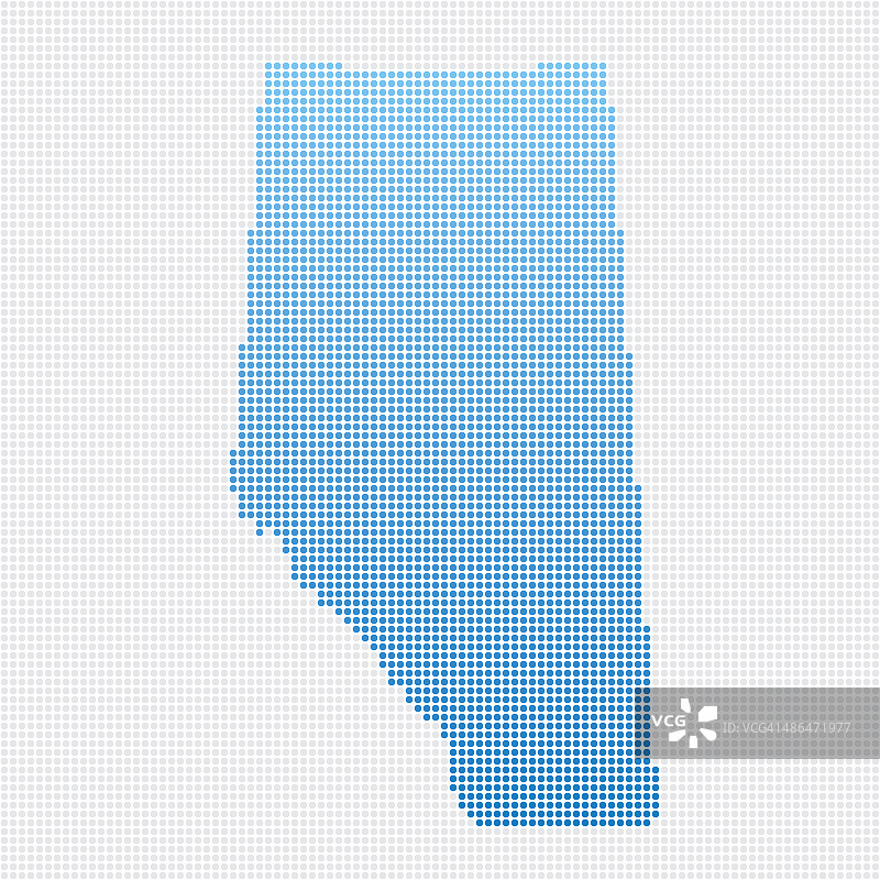 阿尔伯塔省地图蓝点模式图片素材