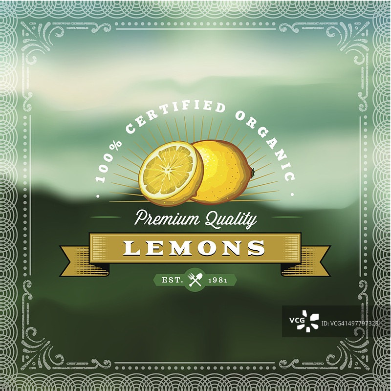 餐饮标签-柠檬图片素材