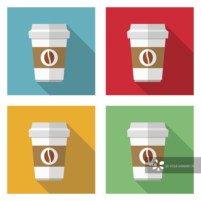 咖啡杯图标-向量图片素材