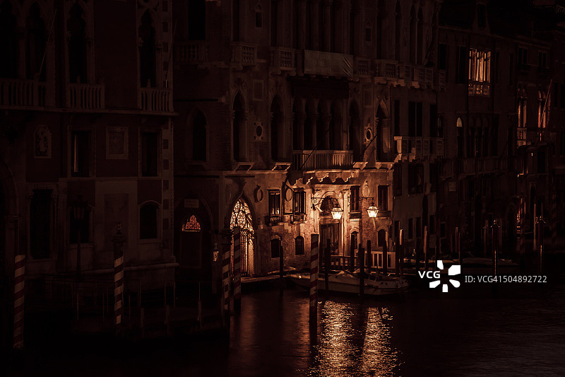 中世纪城市黎明，威尼斯图片素材