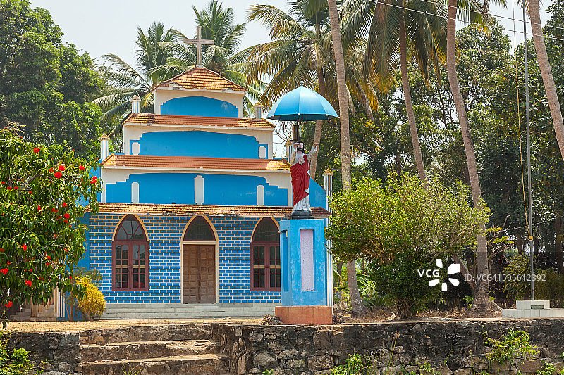 印度南部喀拉拉邦的基督教教堂图片素材