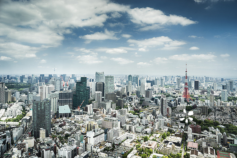 东京城市天际线，日本图片素材