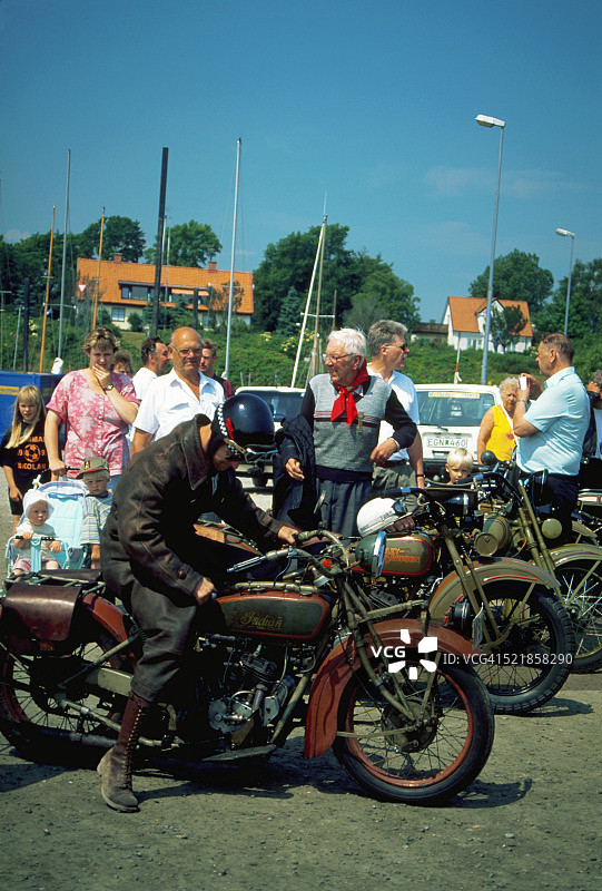 瑞典Smygehamn摩托车拉力赛图片素材