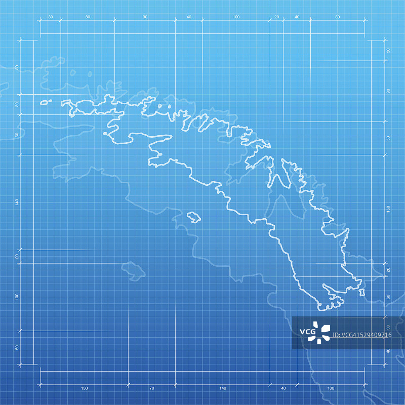 南乔治亚和南桑威奇群岛地图上的蓝图背景图片素材