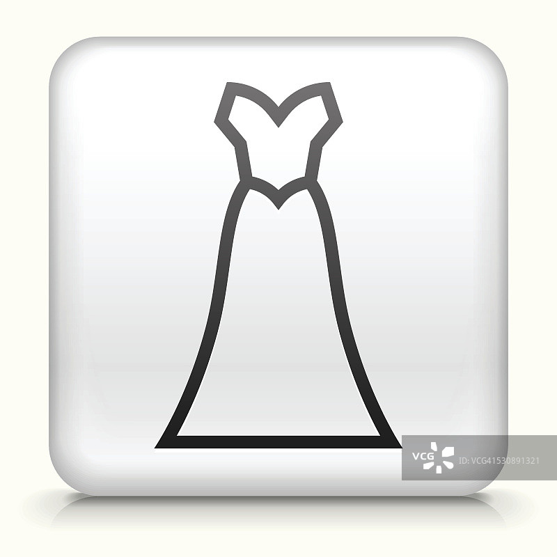 方形纽扣配婚纱图片素材