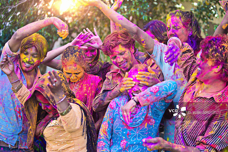 印度胡里节的乐趣图片素材