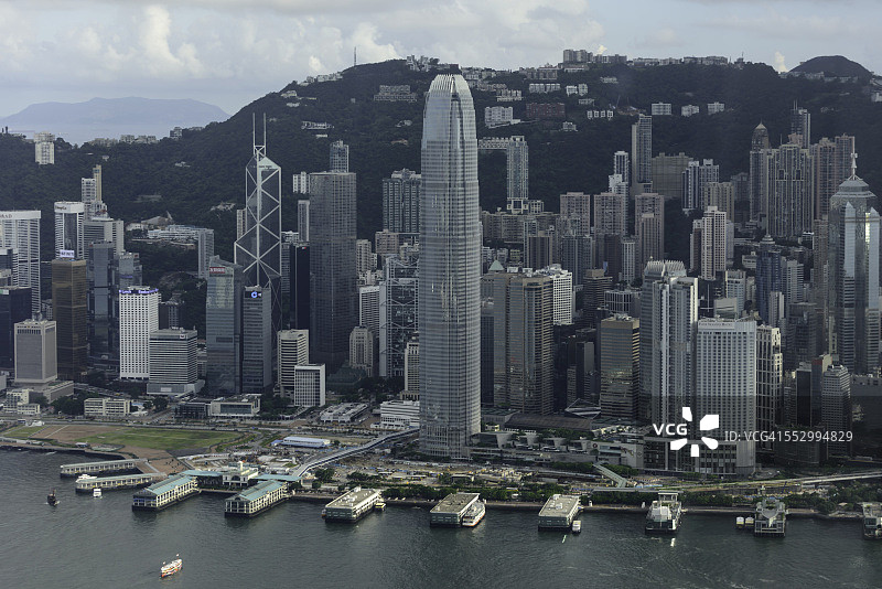 多云的香港中环图片素材