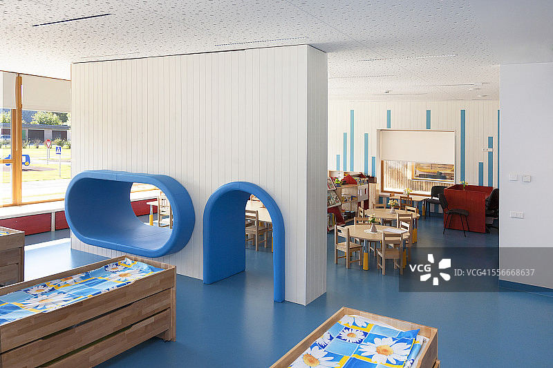 爱沙尼亚，新建幼儿园的室内景观图片素材