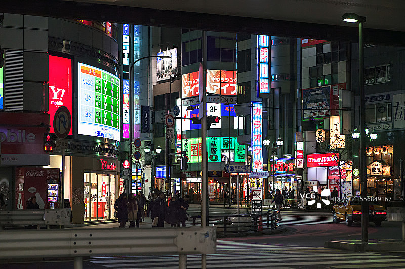 日本东京六本木夜景图片素材