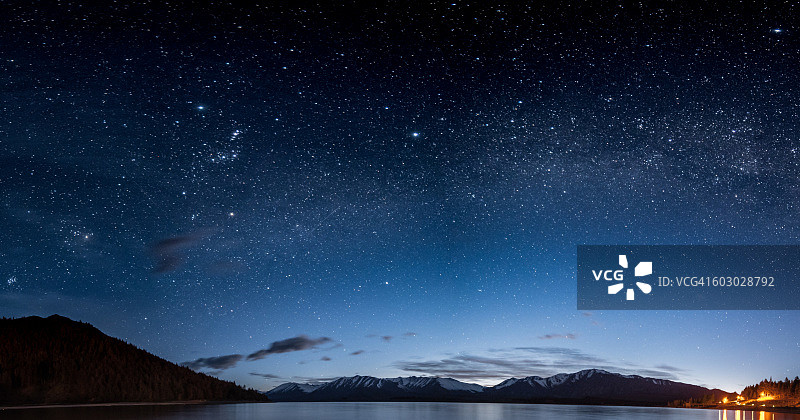 泰卡波湖的夜空，新西兰图片素材