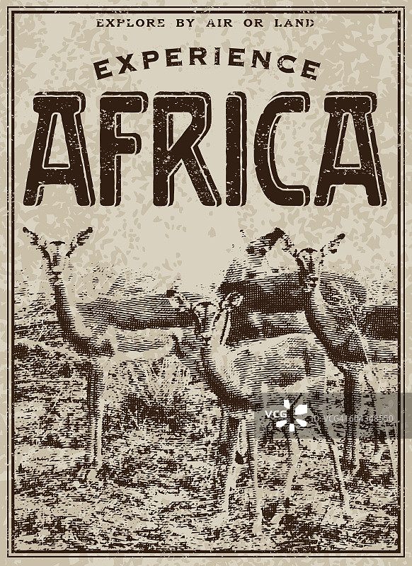 复古维多利亚风格经典体验非洲广告图片素材