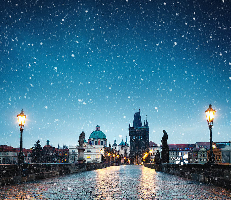 圣诞节在布拉格图片素材