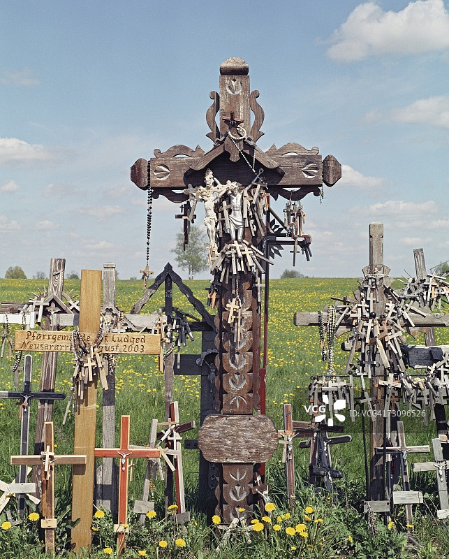 希尔的十字架?立陶宛Siauliai附近图片素材