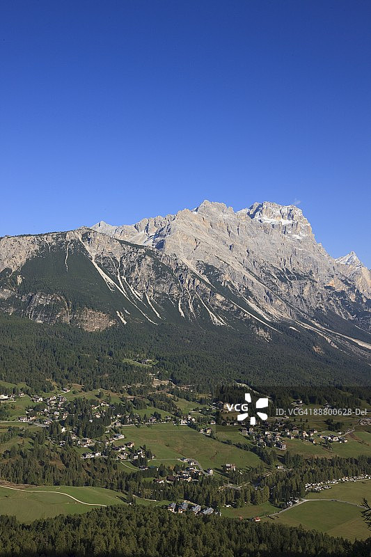 Cortina D'Ampezzo, Dolomites，意大利，欧洲图片素材