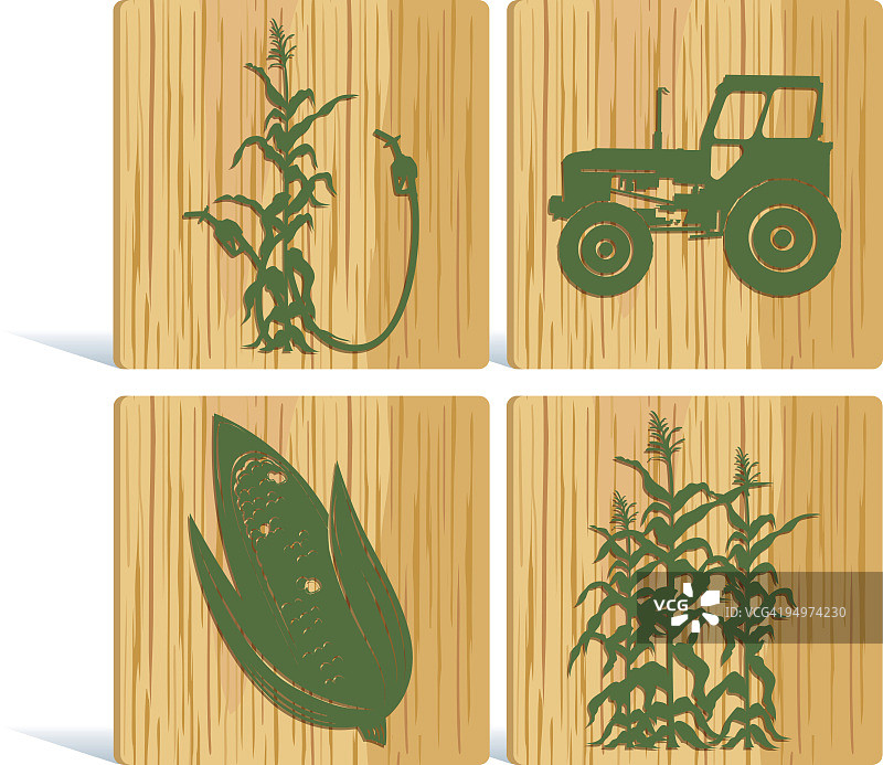 木材上的农业标志图片素材